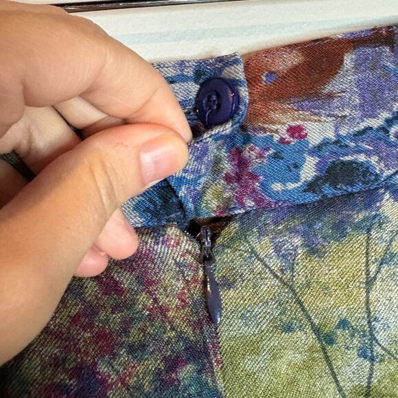 Vintage Geiger wool patterned midi skirt - Picture 4 of 7